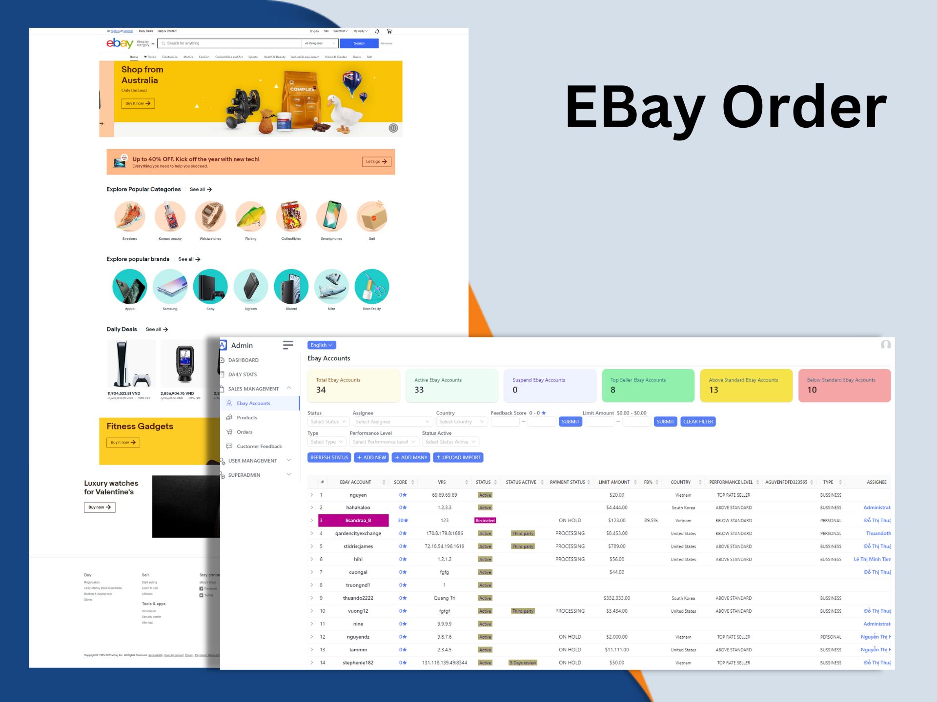 EBO – Điều phối và quản lý đơn hàng tập trung