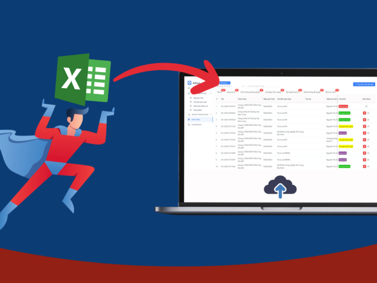 Dịch vụ chuyển file Excel thành Phần mềm