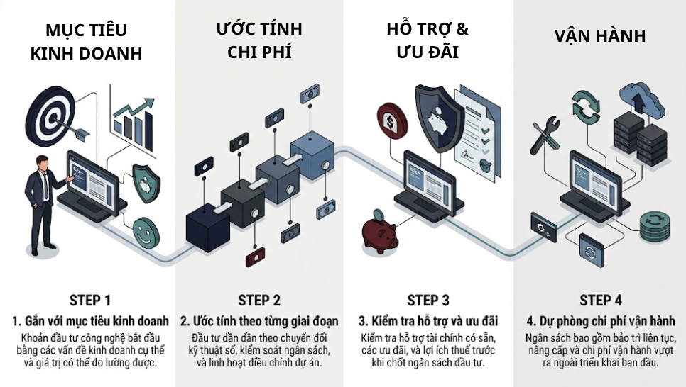 Lập dự toán chuyển đổi số đúng chuẩn: quy trình từng bước cho cơ quan nhà nước và doanh nghiệp